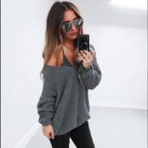 Charcoal “Kelsey” sweater